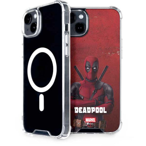 Marvel Deadpool Legacy Deadpool Red Poster iPhone 15 MagSafe Case